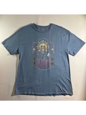 Vans Blue Sun Graphic T-Shirt Mens size Large